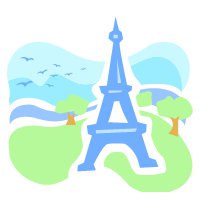 eiffel tower clipart