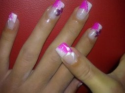 french acrylic nails