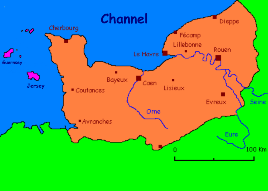 normandy france map